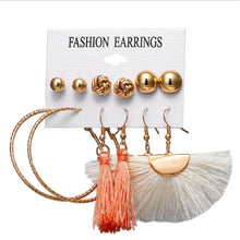 Load image into Gallery viewer, Boho Drop Dangle Long Tassel Earrings tassel earrings flower earring stud free shipping
